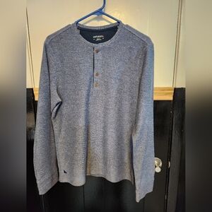 UNTUCKit Men's Small Blue Henley Shirt